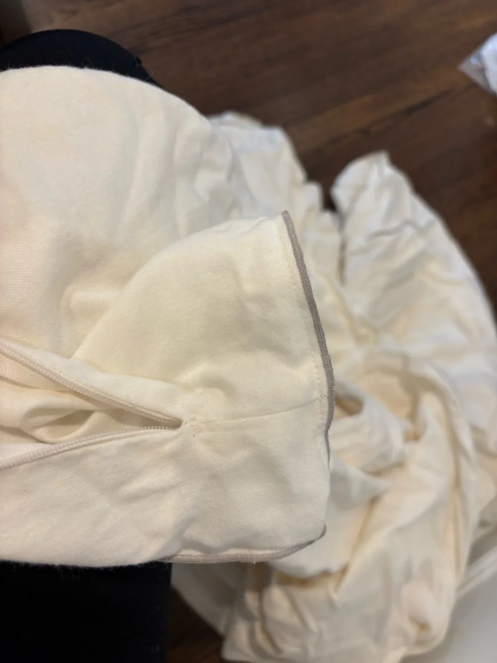 Boll & Branch Elysian Organic Cotton Cashmere Duvet Cover Full Queen Cream  NWOT
